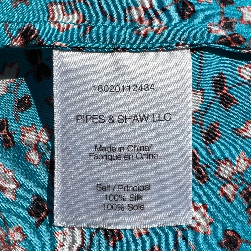 Veronica Beard dress, color blue with red and white flowers, size 8 - Picture 9 of 9